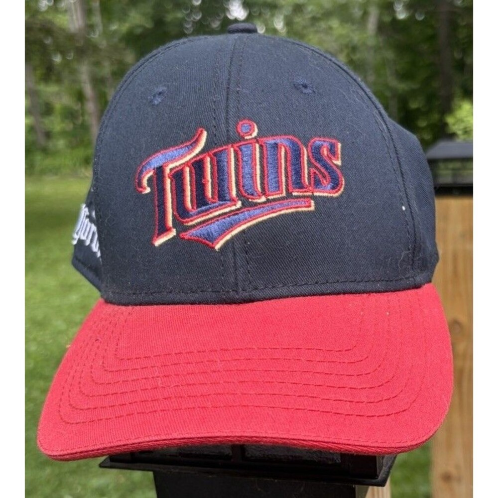 Minnesota Twins Slide Adjusting Hat Red Navy Gold MLB Baseball Cap Corona New
